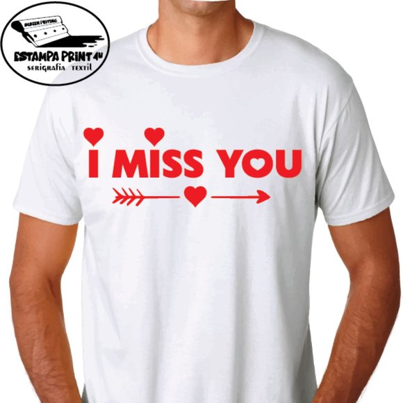 I MISS YOU T-SHIRT UNISEX VALENTINE'S DAY - Picture 1 of 1